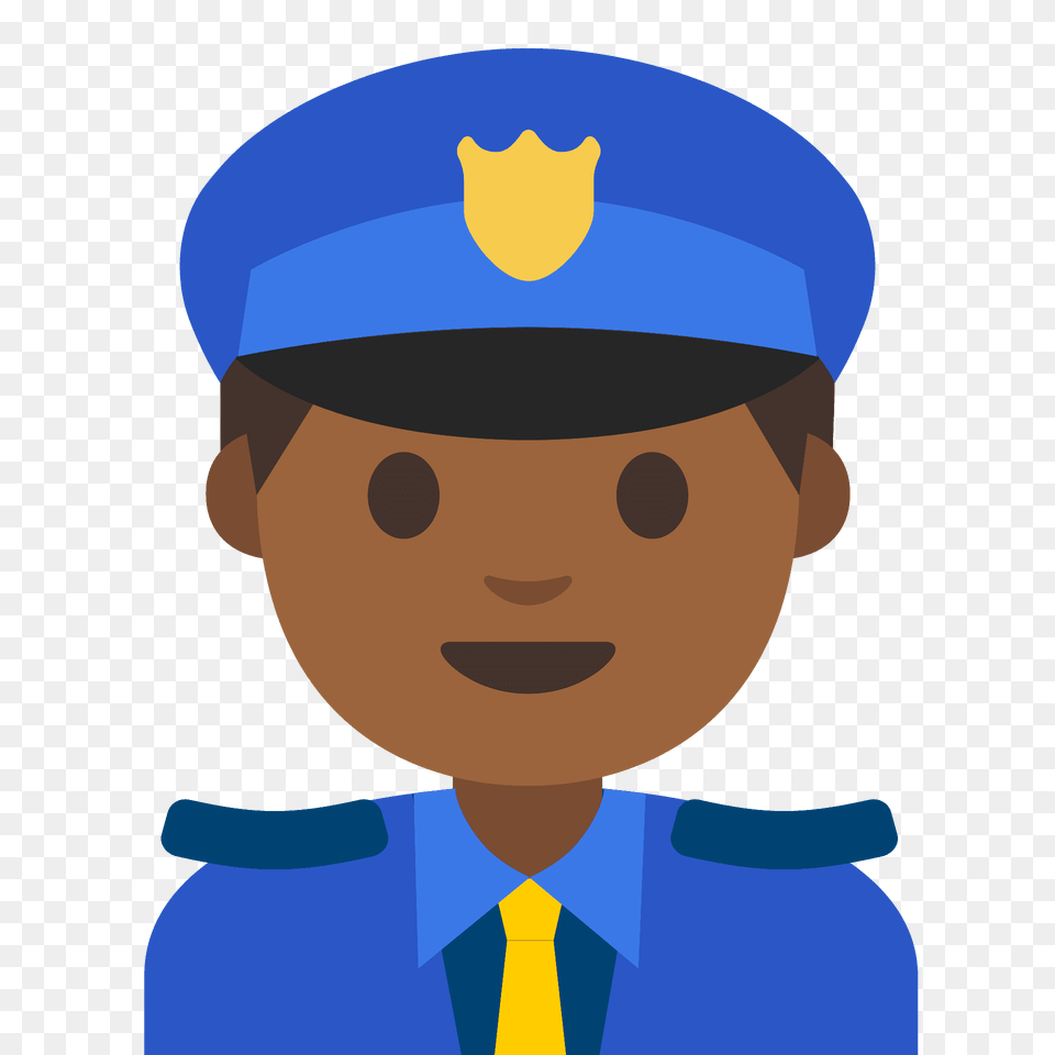 Man Police Officer Emoji Clipart, Captain, Person, Baby, Face Free Png