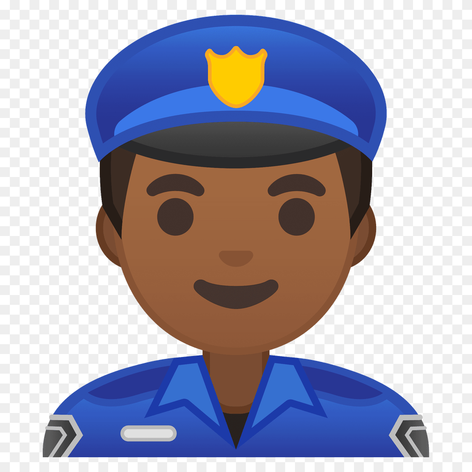Man Police Officer Emoji Clipart, Person, Captain, Baby, Head Free Png Download
