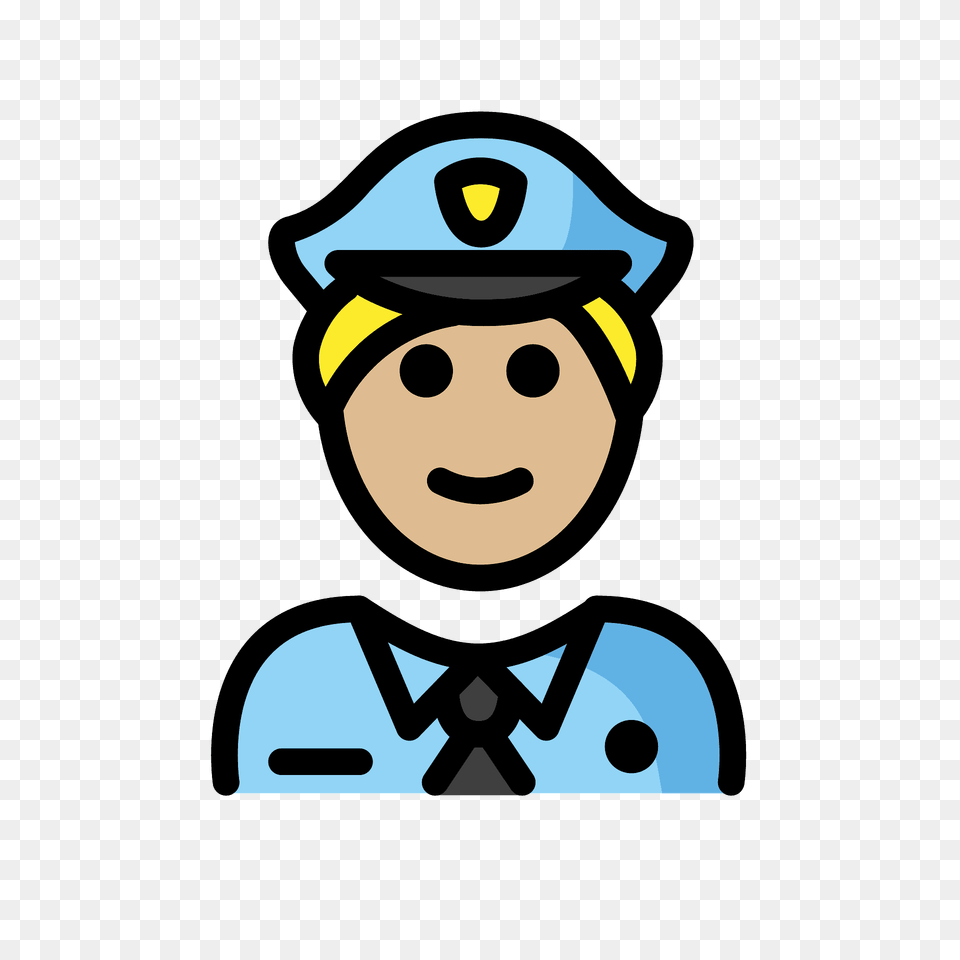 Man Police Officer Emoji Clipart, Captain, Person, Cartoon Png Image