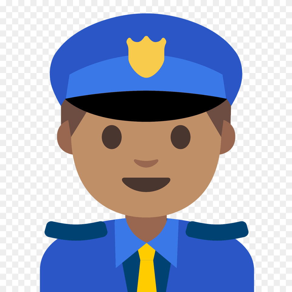 Man Police Officer Emoji Clipart, Baby, Captain, Person, Face Free Png