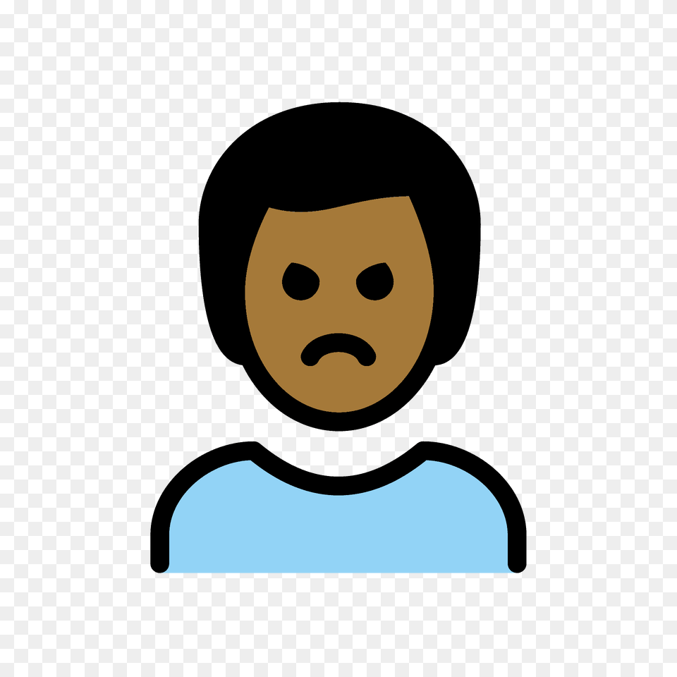 Man Pouting Emoji Clipart, Face, Head, Person, Photography Png