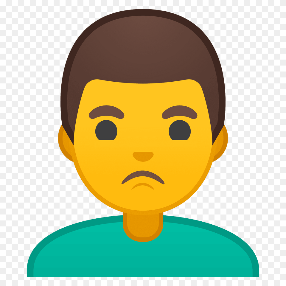 Man Pouting Emoji Clipart, Face, Head, Person, Photography Png