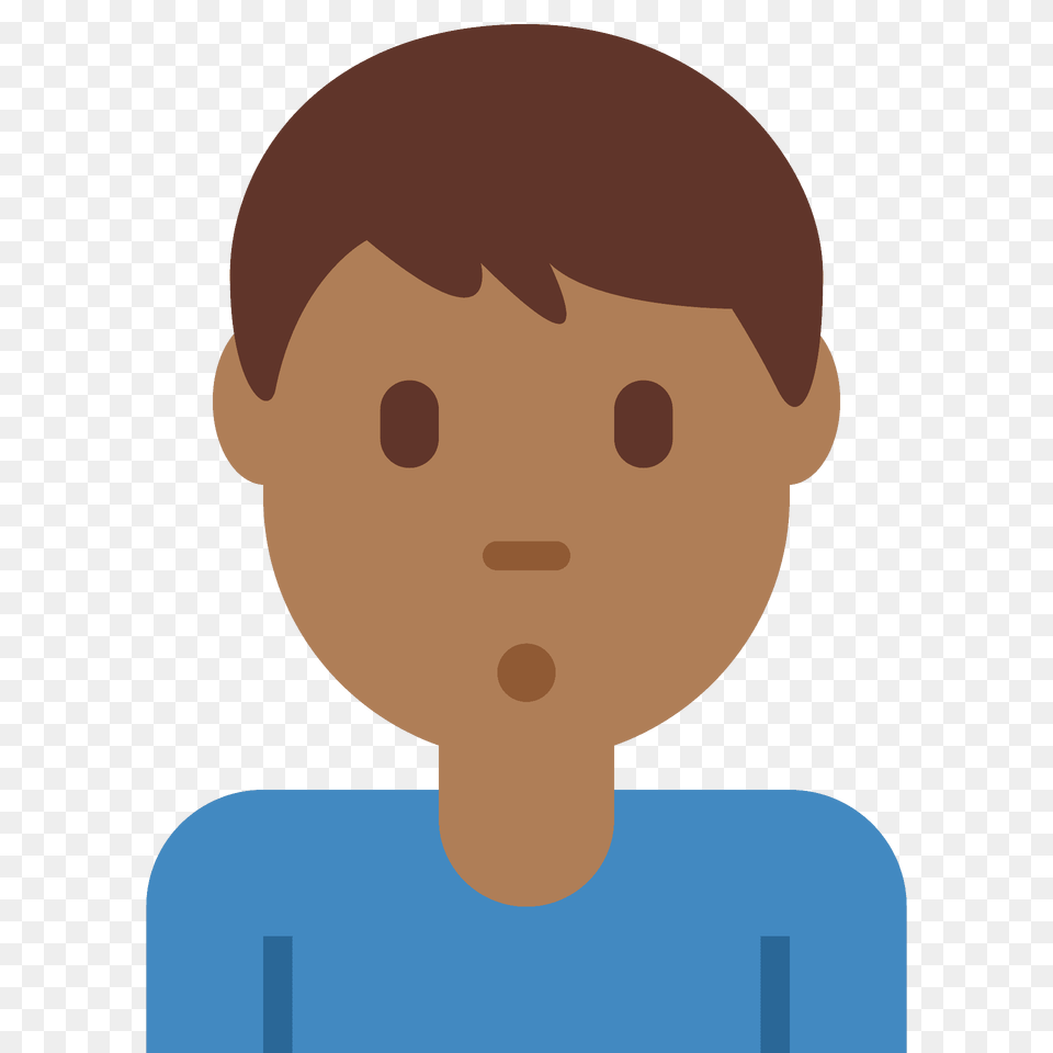 Man Pouting Emoji Clipart, Face, Head, Person, Photography Png Image