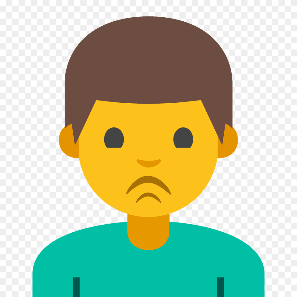 Man Pouting Emoji Clipart, Photography, Face, Head, Person Png Image