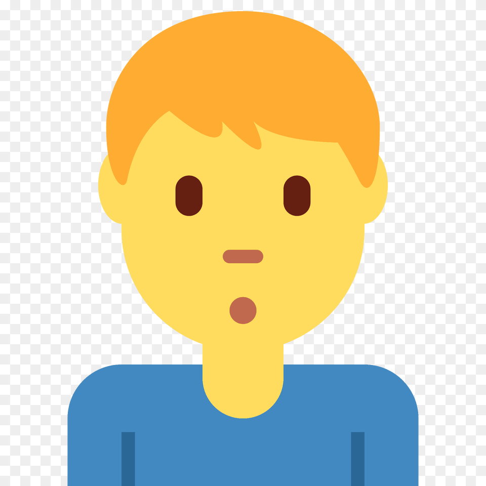 Man Pouting Emoji Clipart, Face, Head, Person, Baby Png Image