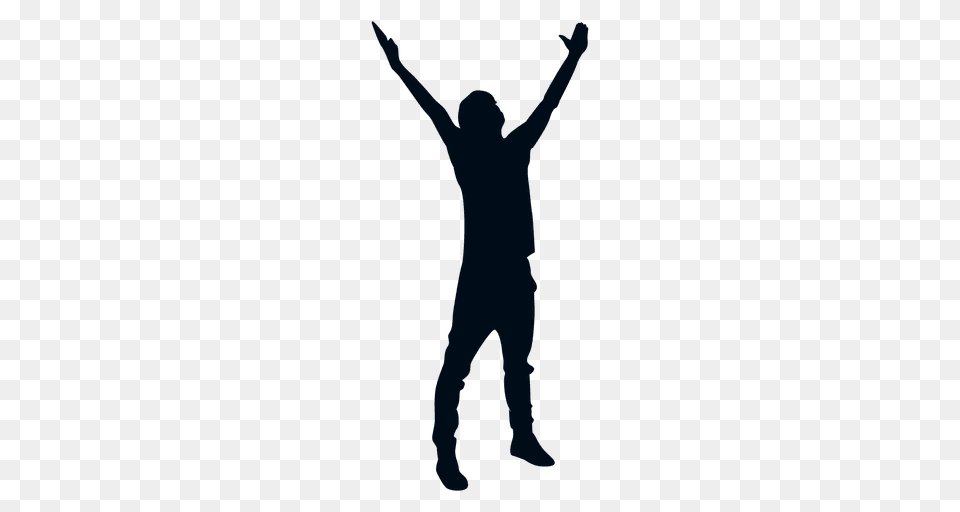 Man Praising Silhouette, Adult, Male, Person, Face Free Png Download