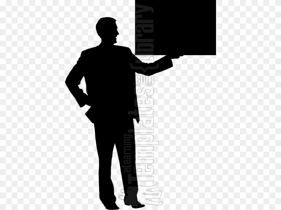 Man Presenter Silhouette, Logo, Dynamite, Weapon, Text Png