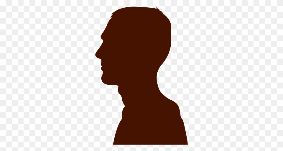 Man Profile Silhouette Long Neck, Body Part, Face, Head, Person Free Png