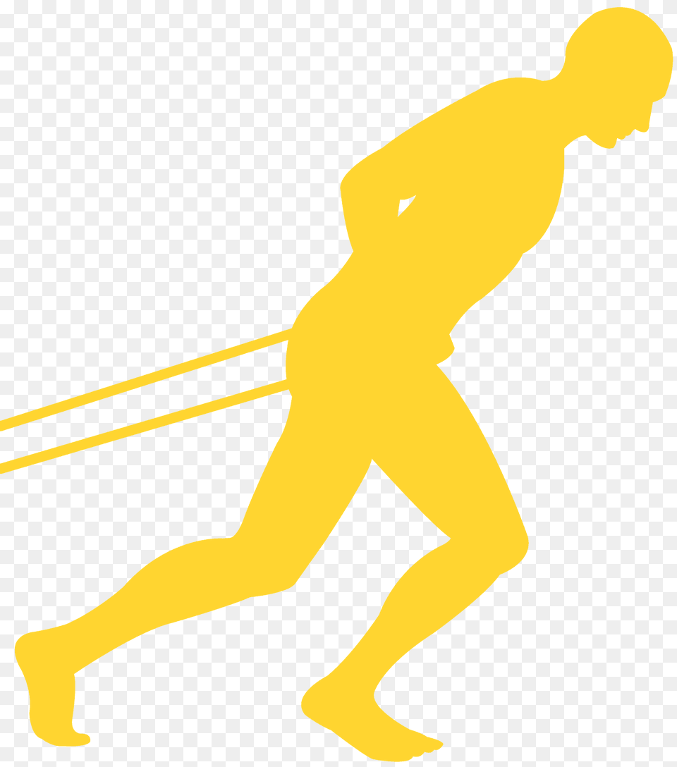 Man Pulling Silhouette, Person, Walking, Adult, Male Free Transparent Png