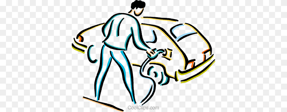Man Putting Gas In His Car Royalty Vector Clip Art, Baby, Person, Cleaning, Transportation Png