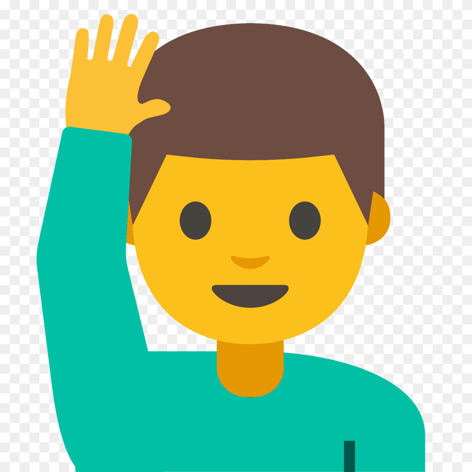 Man Raising Hand Emoji Clipart, Photography, Baby, Person, Clothing Free Png
