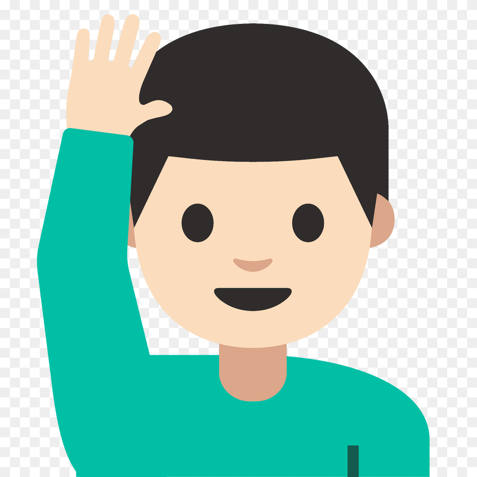 Man Raising Hand Emoji Clipart, Photography, Baby, Person, Clothing Png