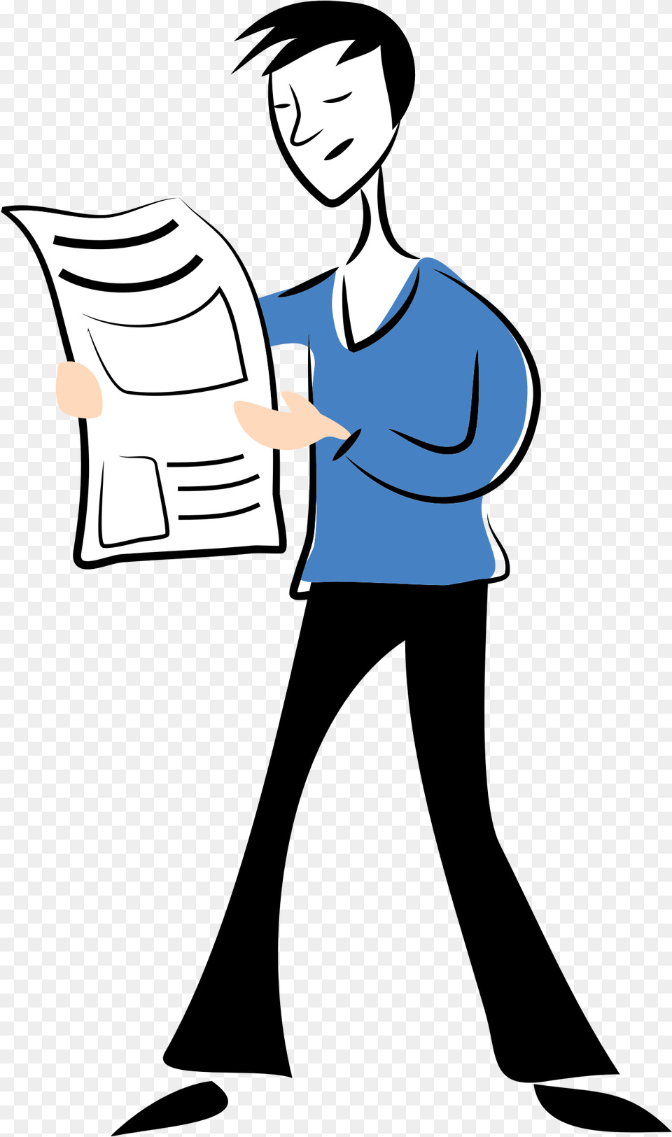 Man Reading Newspaper Clip Art 101 Reading Newspaper Clipart Person, Adult, Woman, Head Free Transparent Png