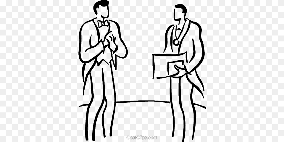 Man Receiving An Award Royalty Vector Clip Art Illustration, Photography, Adult, Male, Person Free Transparent Png