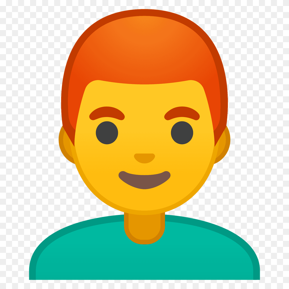 Man Red Hair Emoji Clipart, Face, Head, Person, Photography Free Png Download