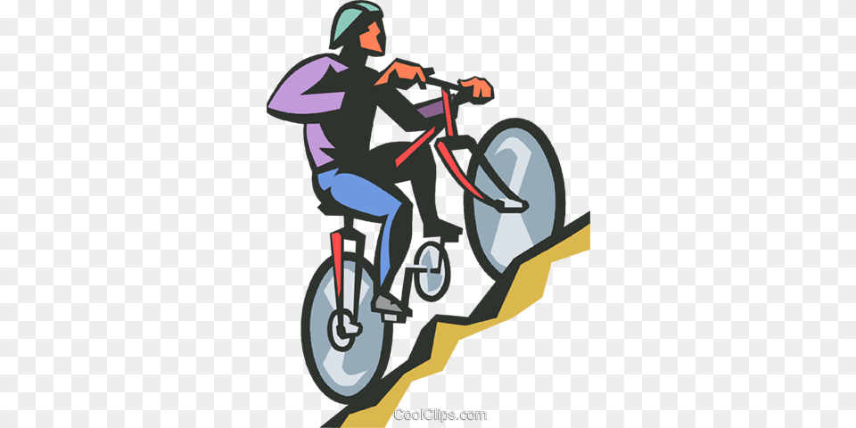 Man Riding A Bicycle Royalty Vector Clip Art Illustration, Person, Transportation, Vehicle, Cycling Free Transparent Png