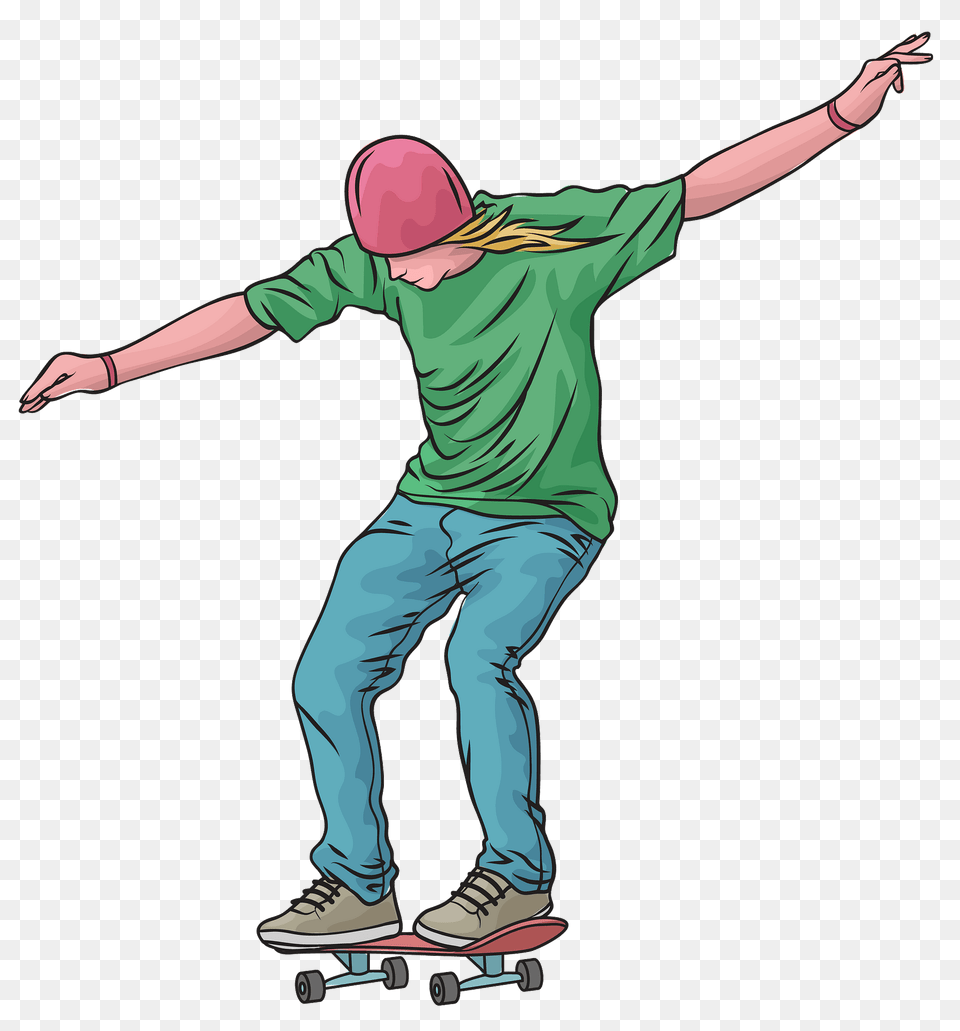 Man Riding A Skateboard Clipart, Person, Clothing, Footwear, Shoe Png