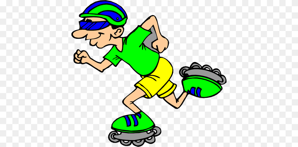 Man Rollerblading Vector Clip Art, Baby, Person, Face, Head Png