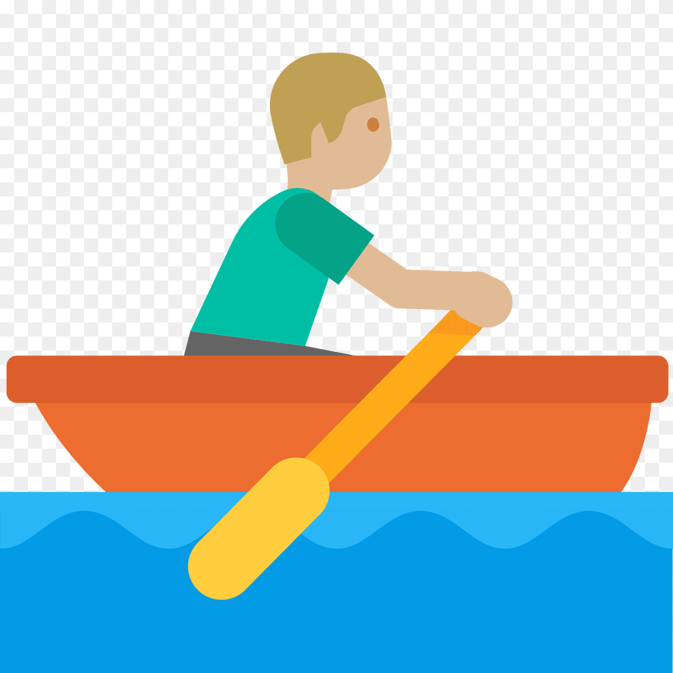 Man Rowing Boat Emoji Clipart, Oars, Person, Face, Head Free Png Download