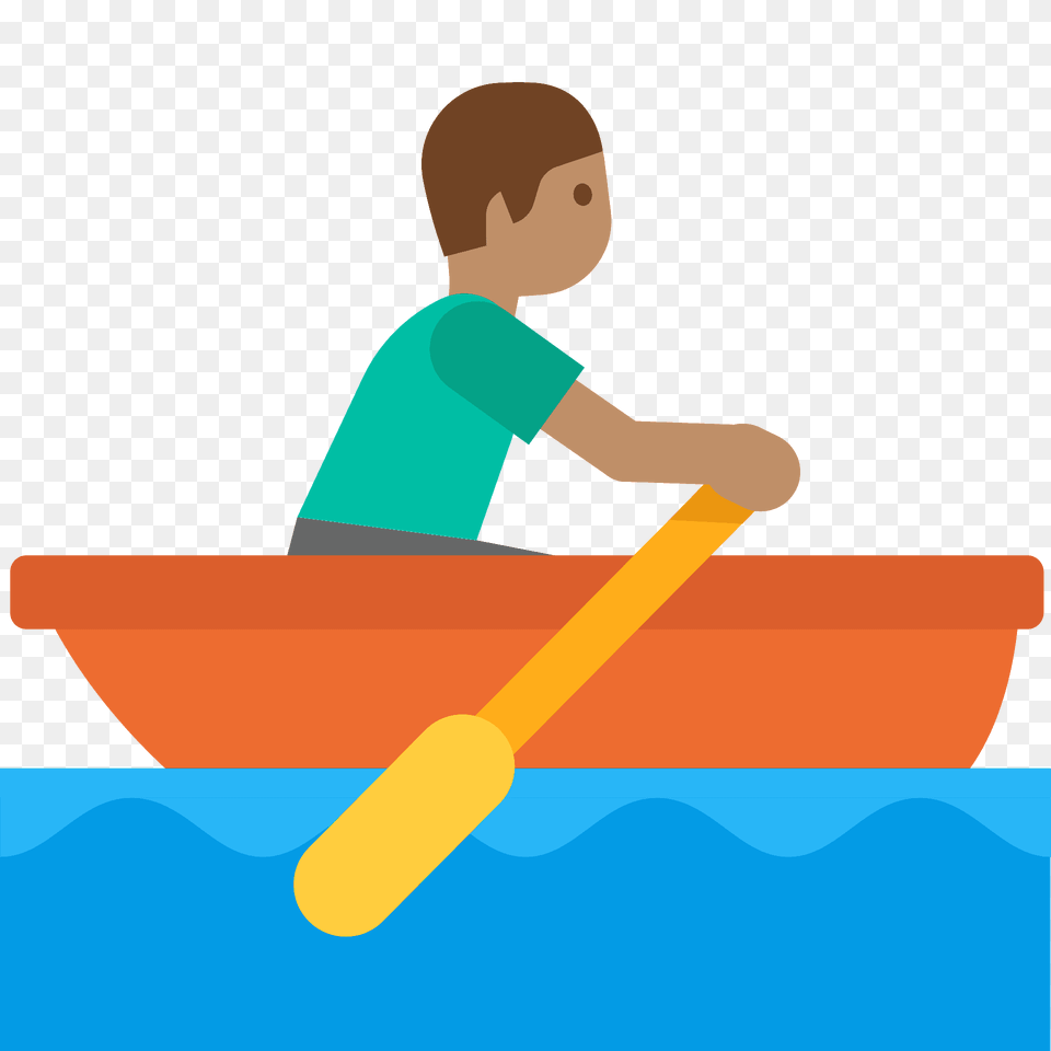 Man Rowing Boat Emoji Clipart, Oars, Person, Face, Head Free Png