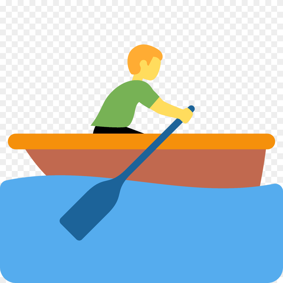 Man Rowing Boat Emoji Clipart, Oars, Paddle, Baby, Person Png Image