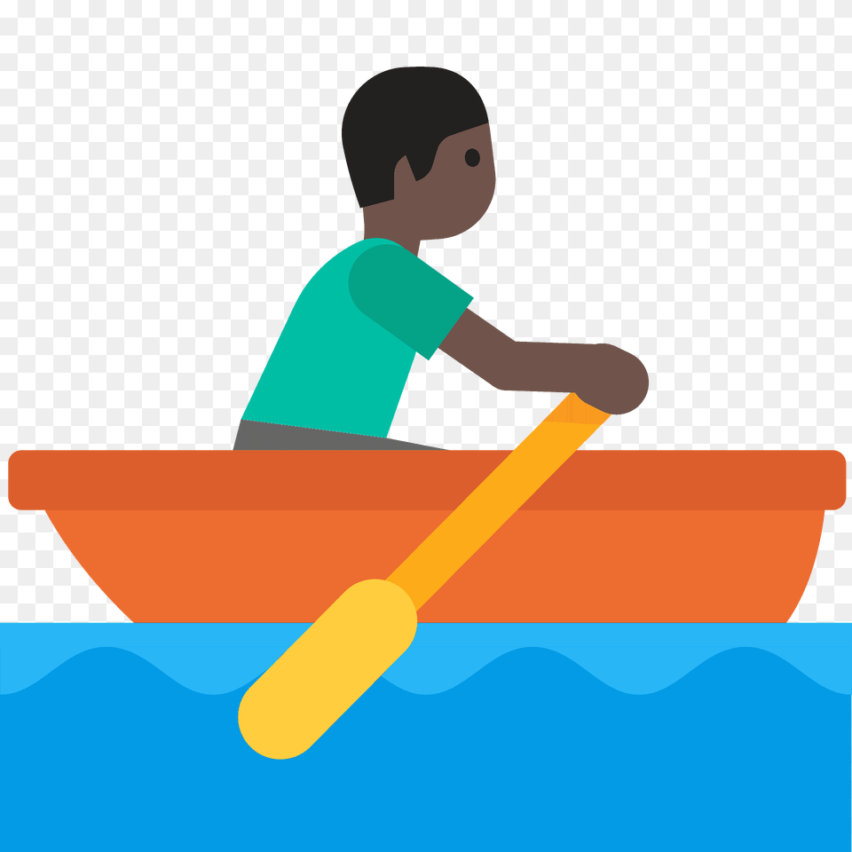 Man Rowing Boat Emoji Clipart, Oars, Person, Face, Head Free Png Download