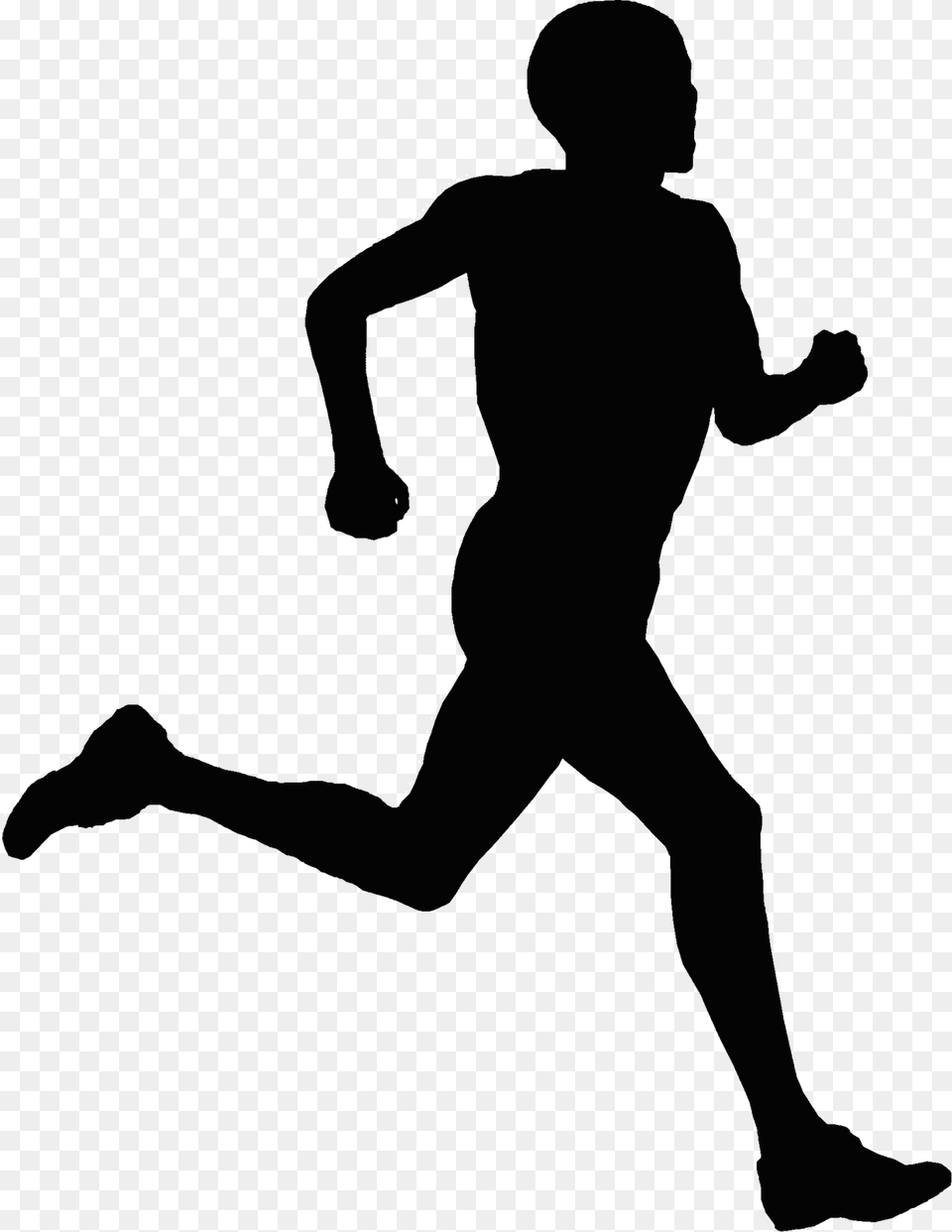 Man Running Clip Art, Silhouette, Person Free Png Download