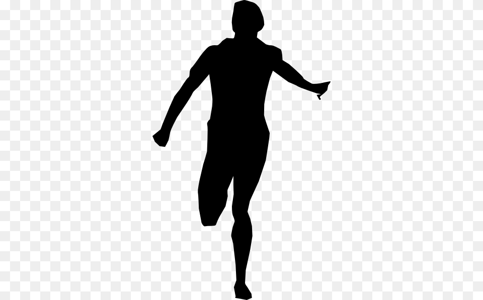 Man Running Clip Arts Download, Silhouette, Adult, Male, Person Png Image