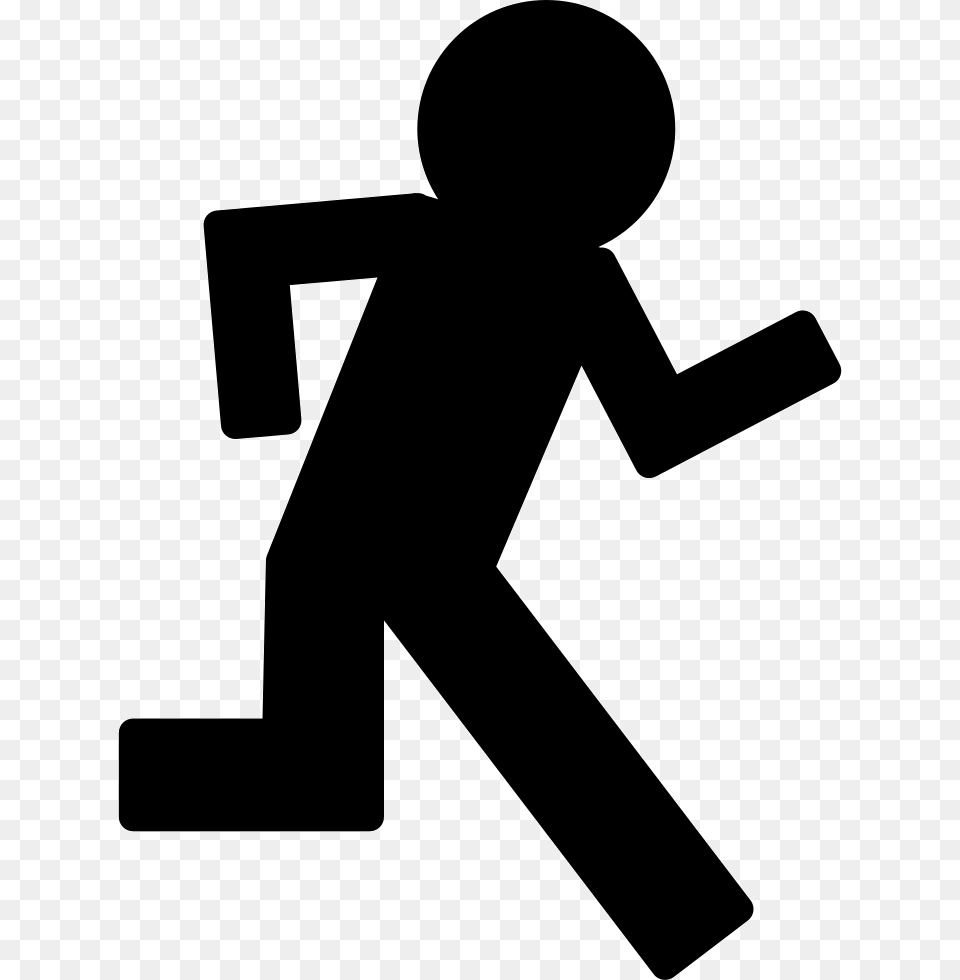 Man Running Czowiek Symbol, Silhouette, Cross Png