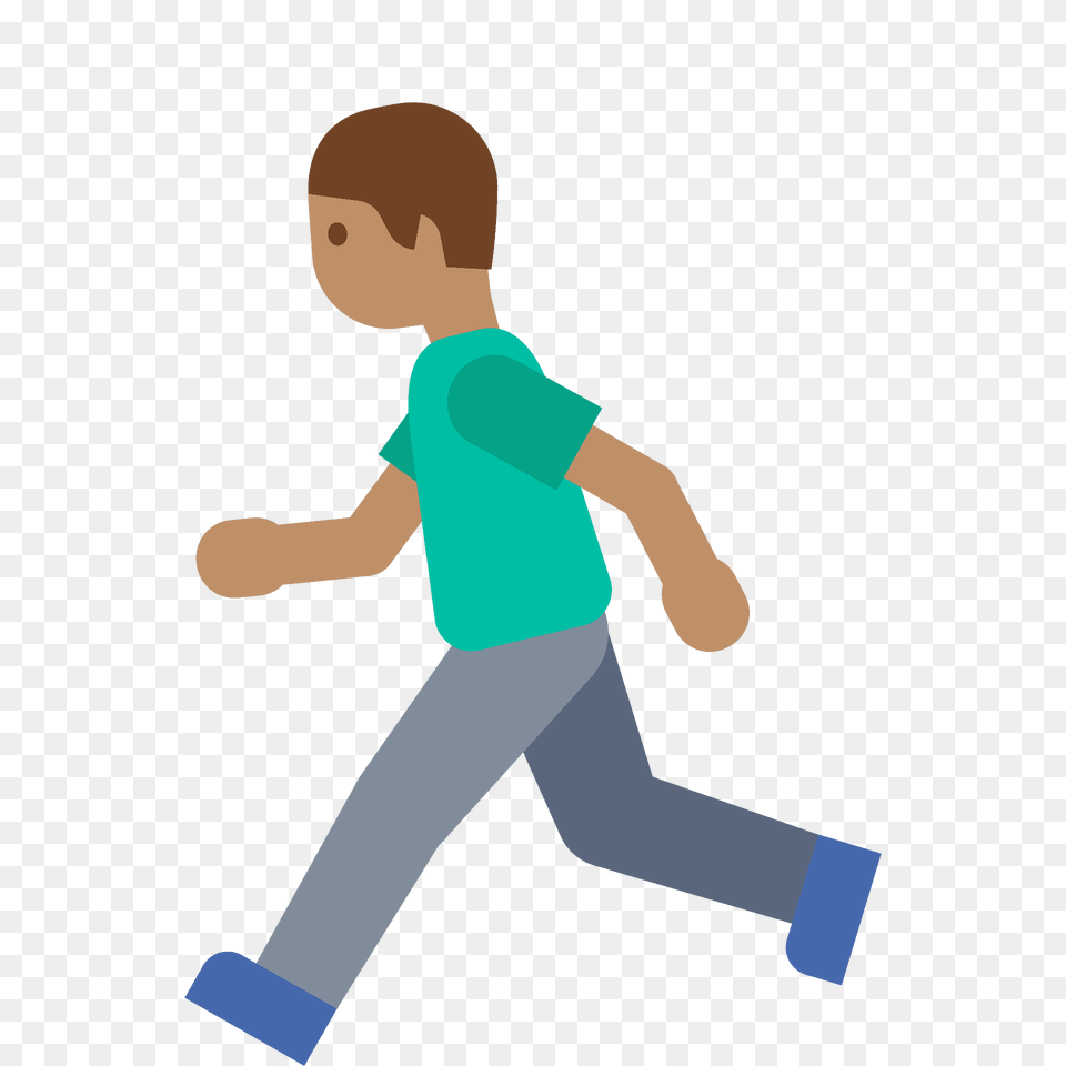 Man Running Emoji Clipart, Person, Walking, Clothing, Pants Free Transparent Png