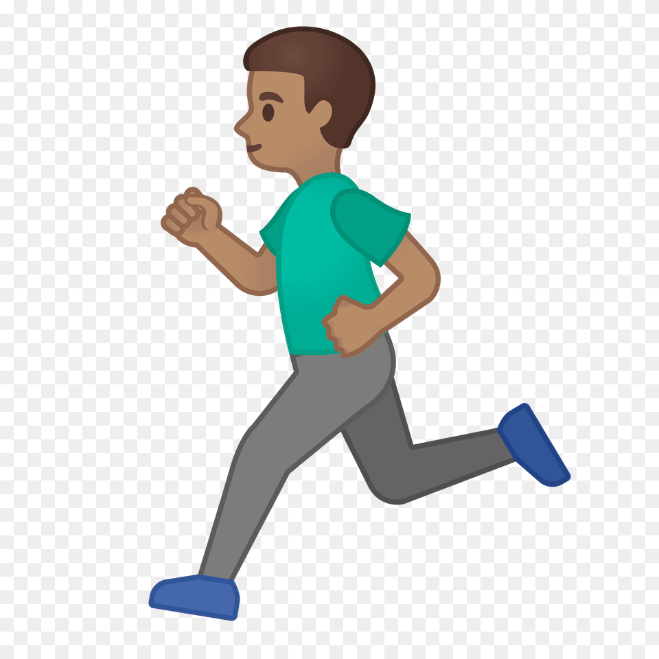 Man Running Emoji Clipart, Baby, Person, Face, Head Png Image