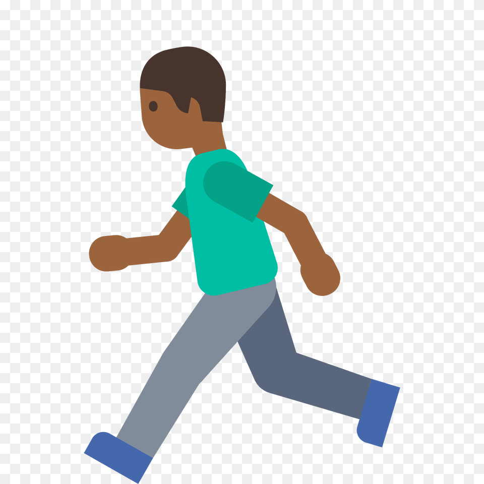 Man Running Emoji Clipart, Person, Walking, Face, Head Free Png Download
