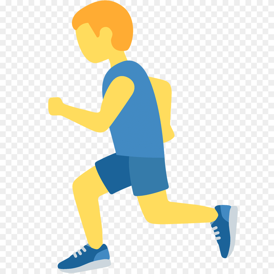 Man Running Emoji Clipart, Kneeling, Person Png Image