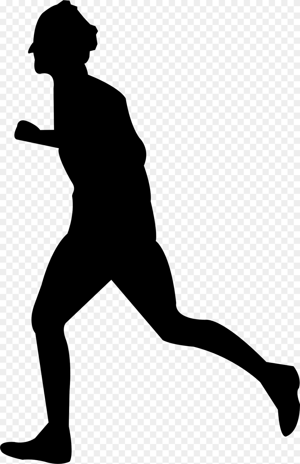 Man Running Icons, Gray Free Png Download