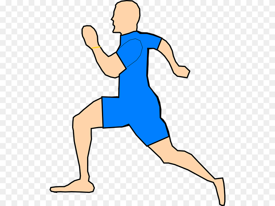 Man Running Jogging, Fitness, Person, Sport, Warrior Yoga Pose Free Transparent Png