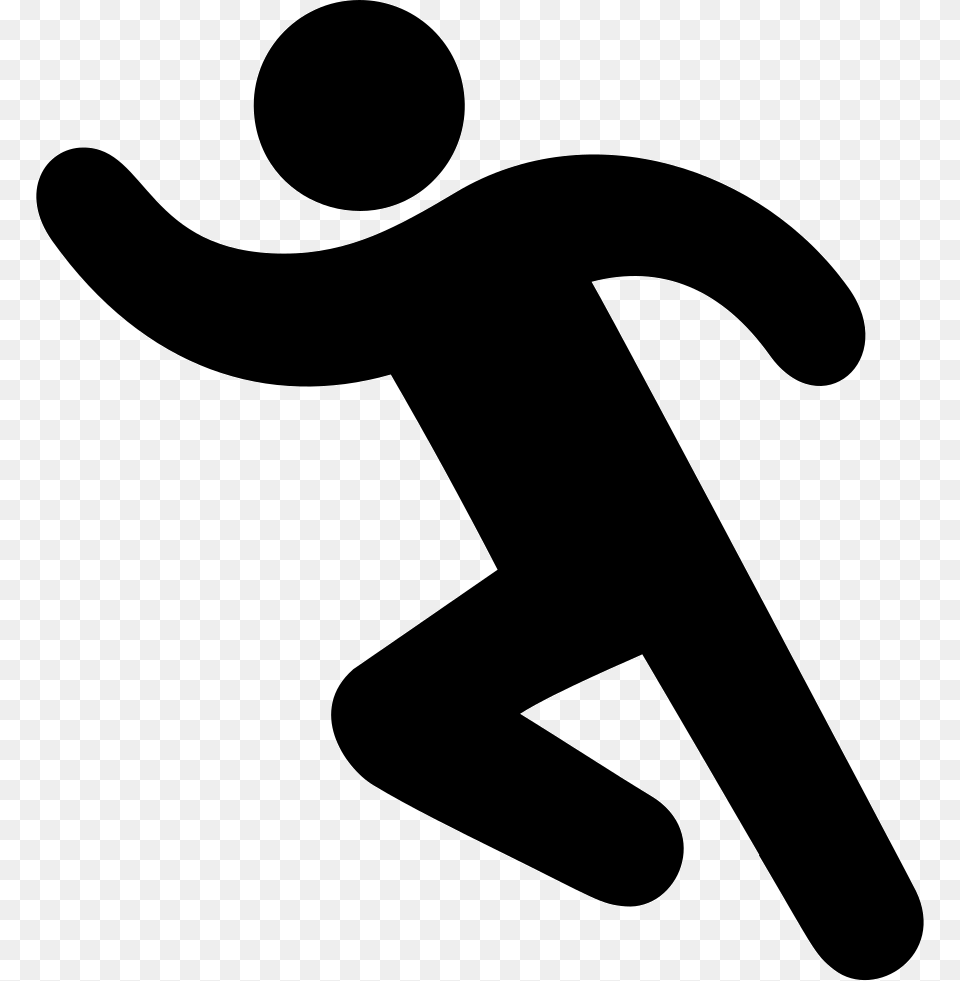 Man Running Man Running Icon, Silhouette, Stencil, Appliance, Blow Dryer Png Image