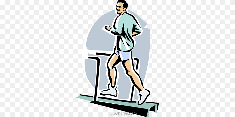 Man Running On A Treadmill Royalty Vector Clip Art, Adult, Male, Person, Face Png