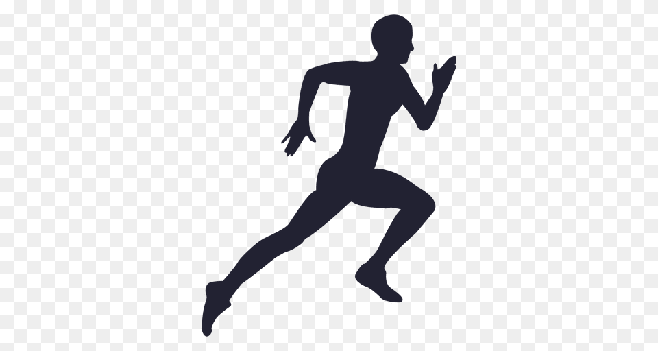Man Running Silhouette, Adult, Person, Male, Leisure Activities Png