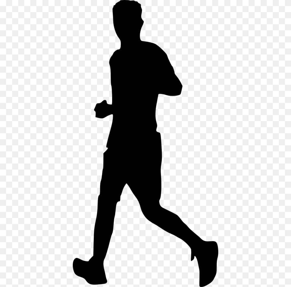 Man Running Silhouette, Adult, Male, Person Free Png Download