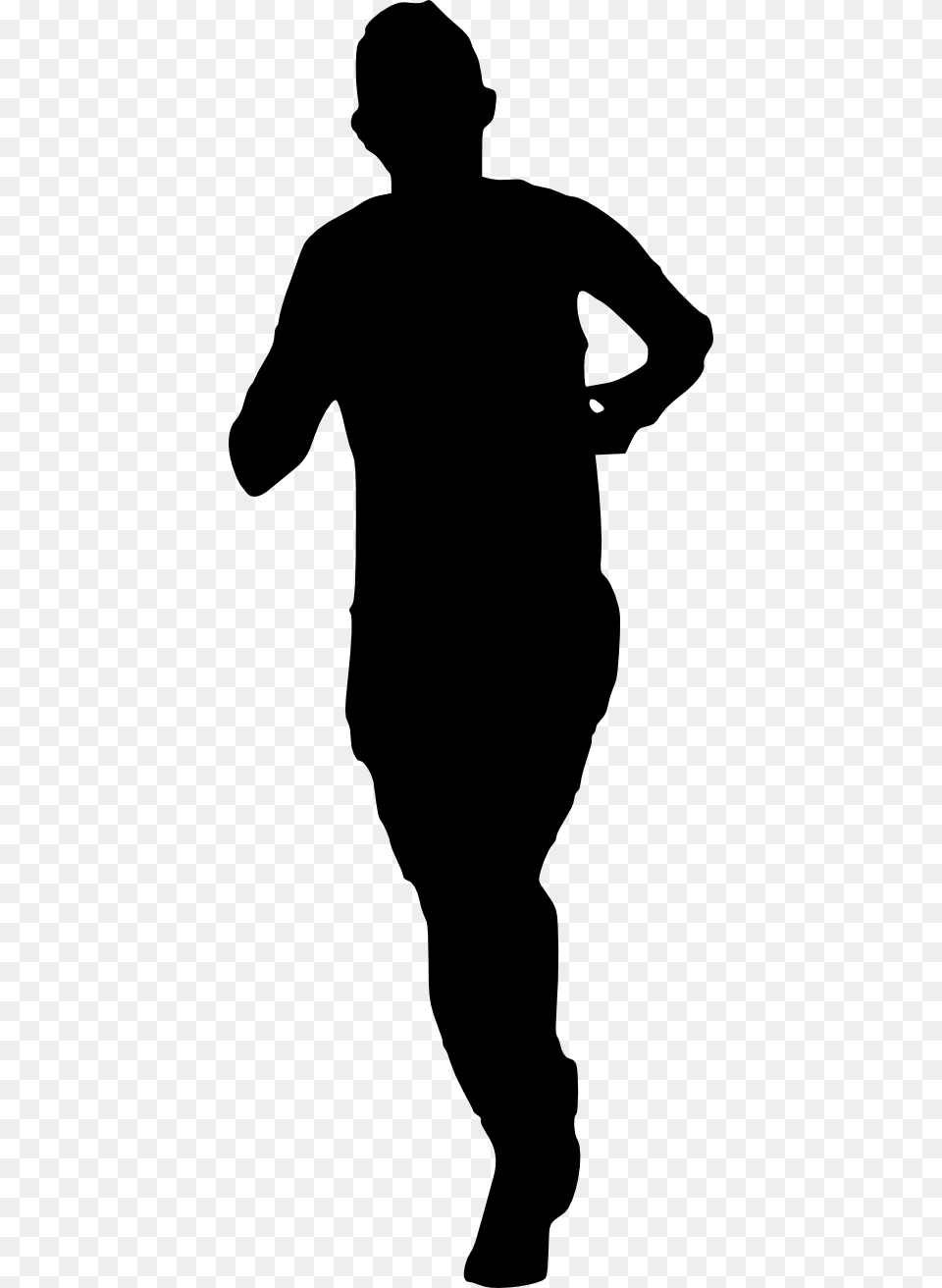 Man Running Silhouette Onlygfxcom Portable Network Graphics, Adult, Male, Person, Head Png