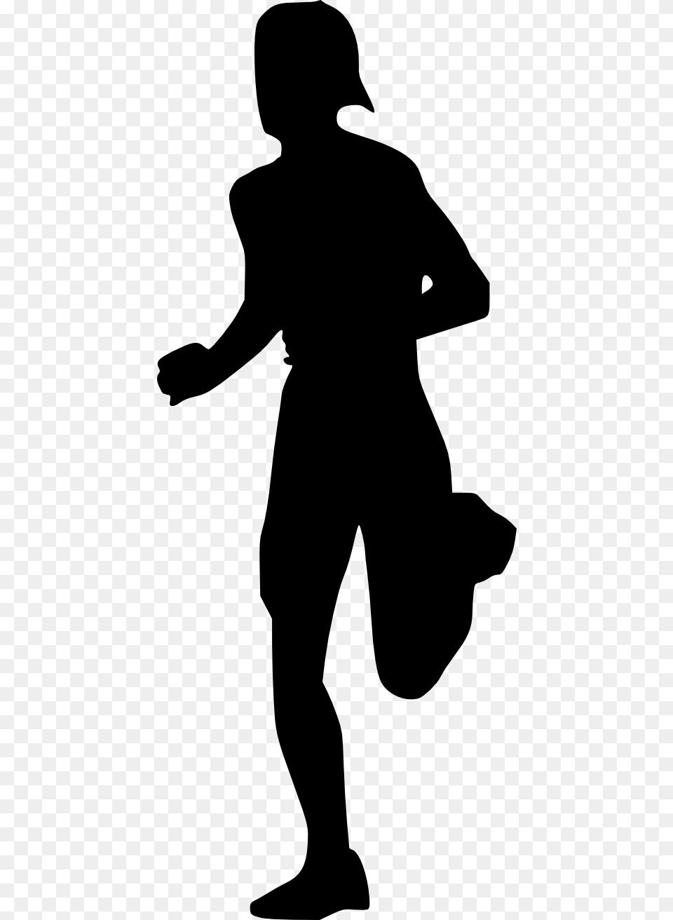 Man Running Silhouette Running Girl Icon, Adult, Male, Person, Clothing Png