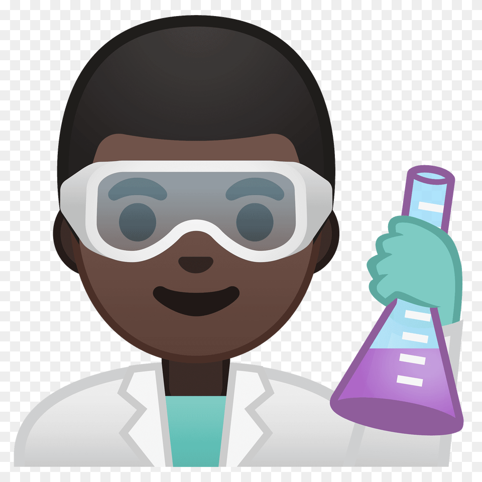 Man Scientist Emoji Clipart, Clothing, Coat, Accessories, Goggles Png