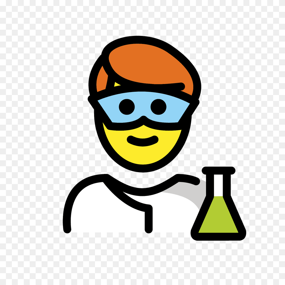 Man Scientist Emoji Clipart, Cartoon, Photography, Face, Head Free Png