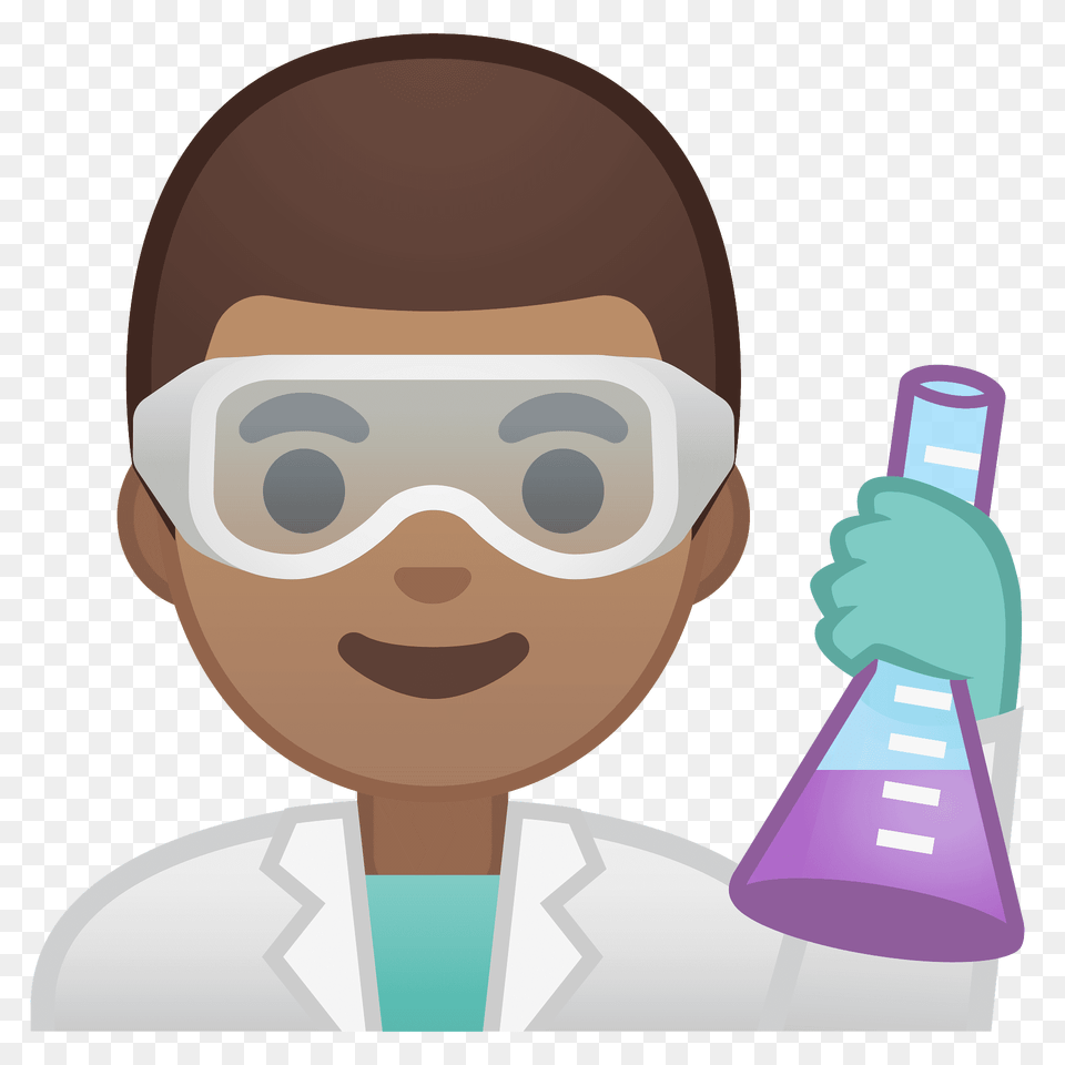Man Scientist Emoji Clipart, Clothing, Coat, Lab Coat, Accessories Free Png