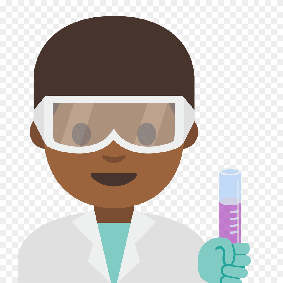 Man Scientist Emoji Clipart, Lab Coat, Clothing, Coat, Accessories Png