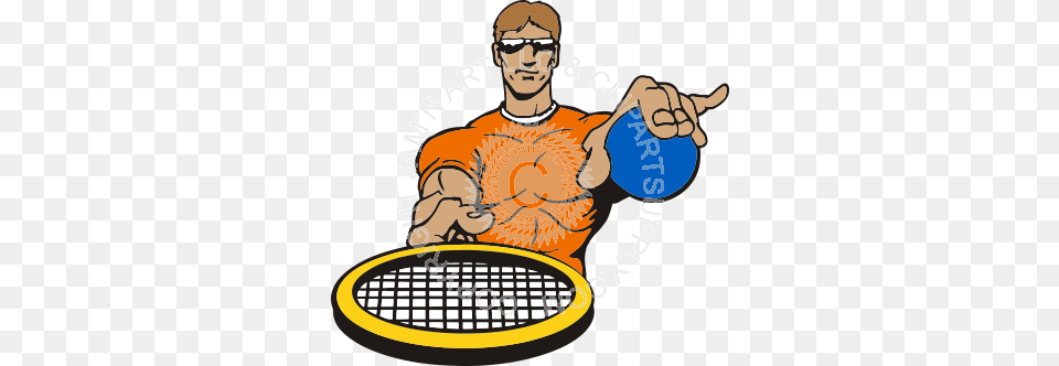 Man Serving Racquetball In Color, Tennis Racket, Tennis, Sport, Racket Png