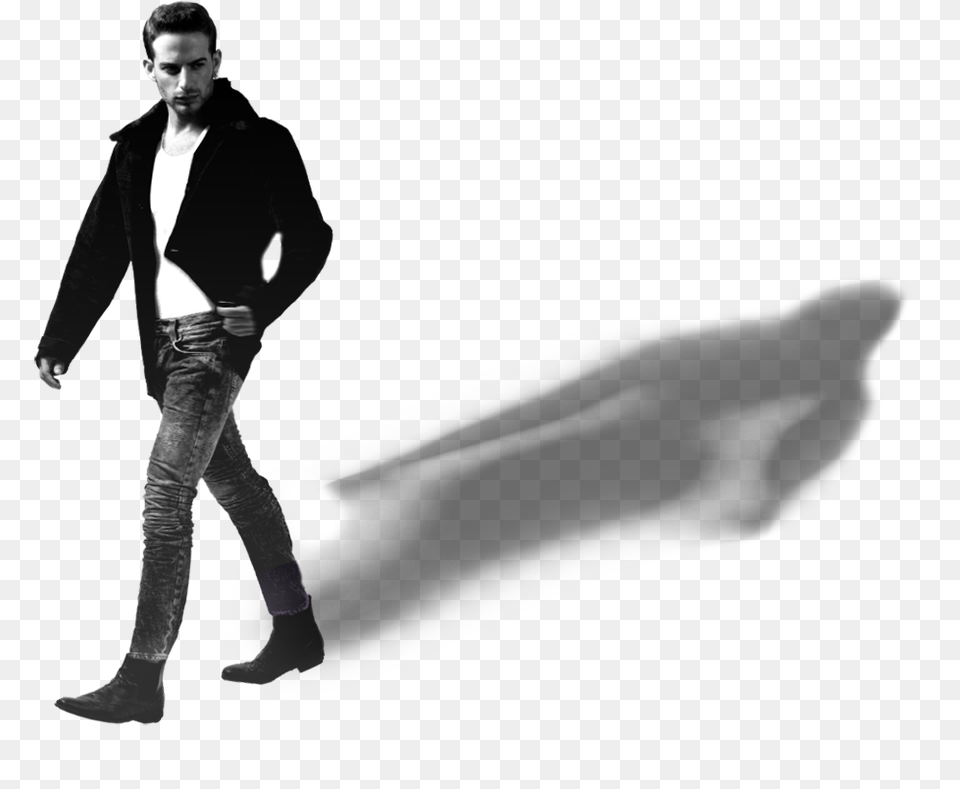 Man Shadow, Long Sleeve, Clothing, Sleeve, Person Free Transparent Png