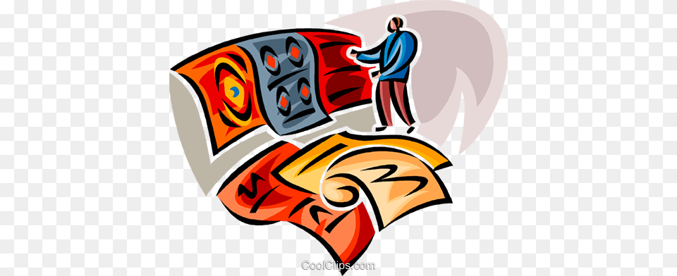 Man Shopping For Carpet Royalty Vector Clip Art Illustration, Modern Art, Graphics, Baby, Person Free Transparent Png