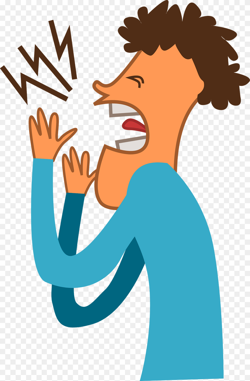 Man Shouting Clipart, Art, Graphics, Photography, Adult Png Image