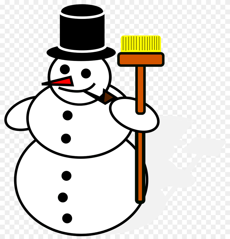 Man Shoveling Snow Clip Art, Nature, Outdoors, Winter, Snowman Free Png Download